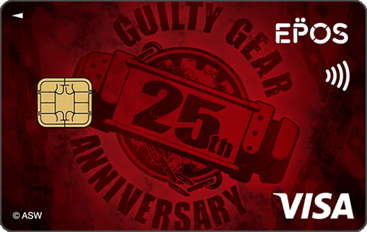 GUILTY GEARエポスカード（GUILTY GEAR25周年記念ver）のイメージ