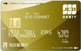 めいぎんJCBデビット一体型キャッシュカード（ブライトパターン）のイメージ