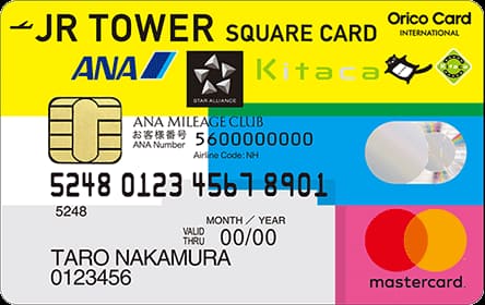 JRタワースクエアカード ANA Kitacaのイメージ