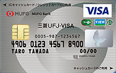 スーパーICカード Suica「三菱ＵＦＪ-VISA」のイメージ