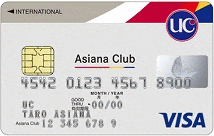 アシアナUCカード（セレクトカード）のイメージ