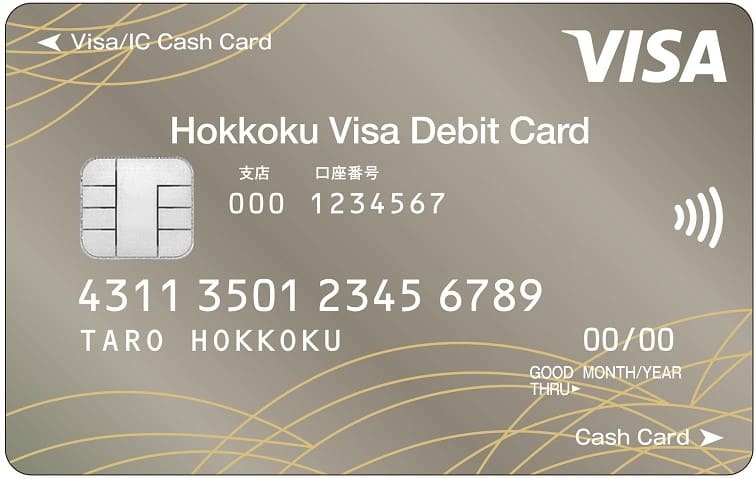 北國Visaデビットカードのイメージ