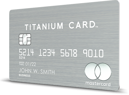 法人決済用ラグジュアリーカードMastercard Titanium Cardのイメージ