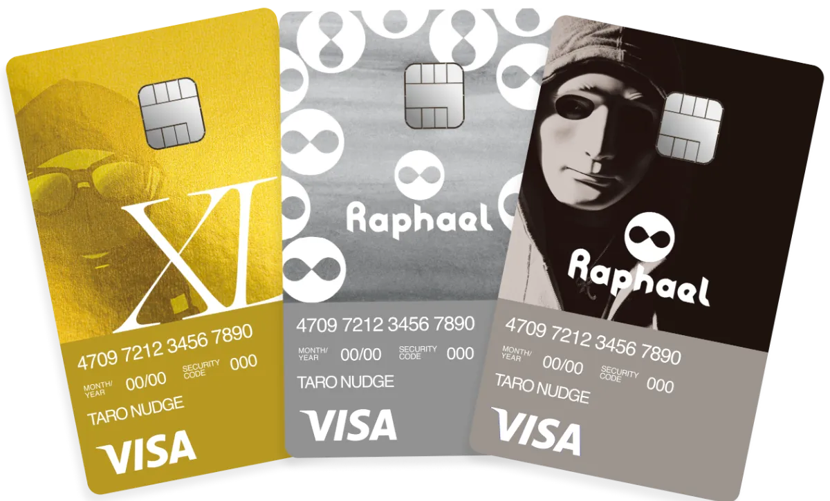 ラファエル公式Visaカードのイメージ