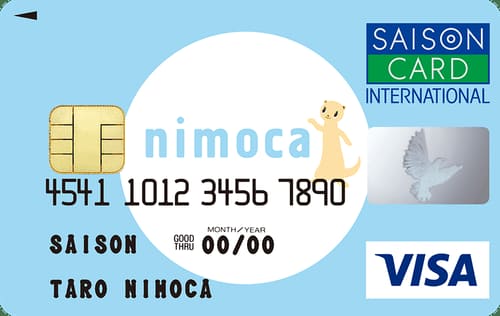 nimocaセゾンカードのイメージ